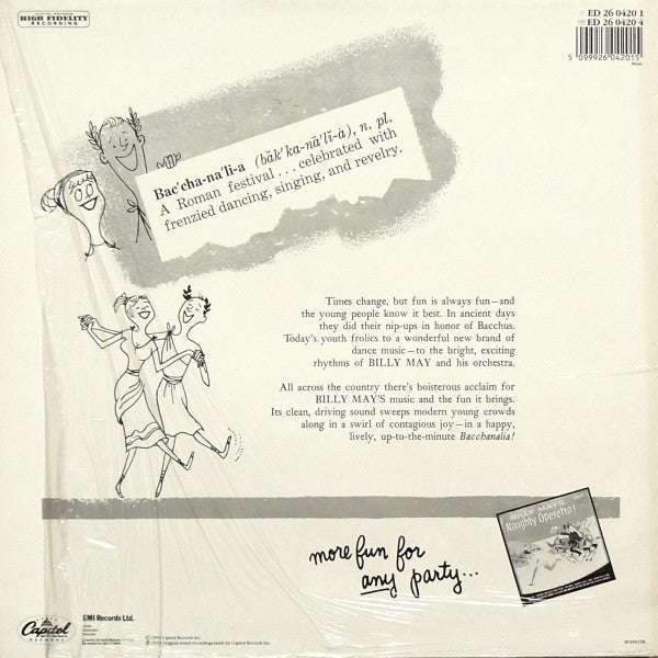 Billy May : Billy May's Bacchanalia! (LP, Album, Mono, RE)
