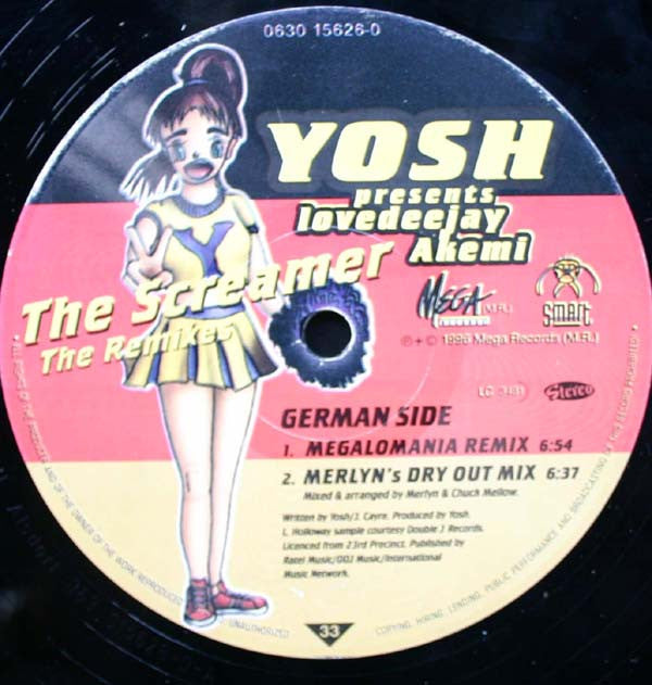 Yosh Presents Lovedeejay Akemi : The Screamer (Remixes) (12", Maxi)