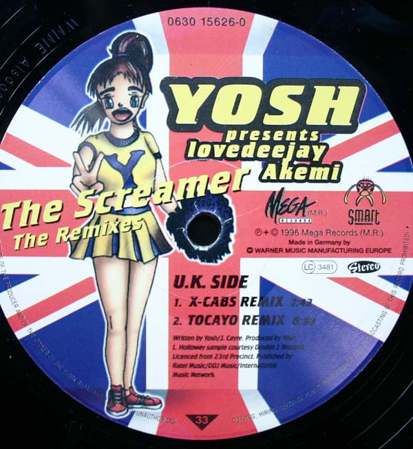 Yosh Presents Lovedeejay Akemi : The Screamer (Remixes) (12", Maxi)