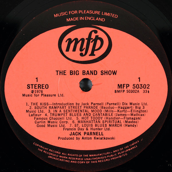 Jack Parnell : The Big Band Show (LP)