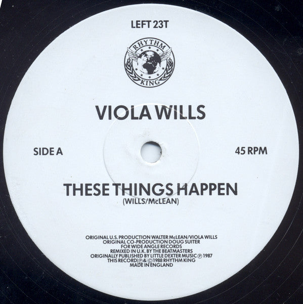 Viola Wills : These Things Happen (12")