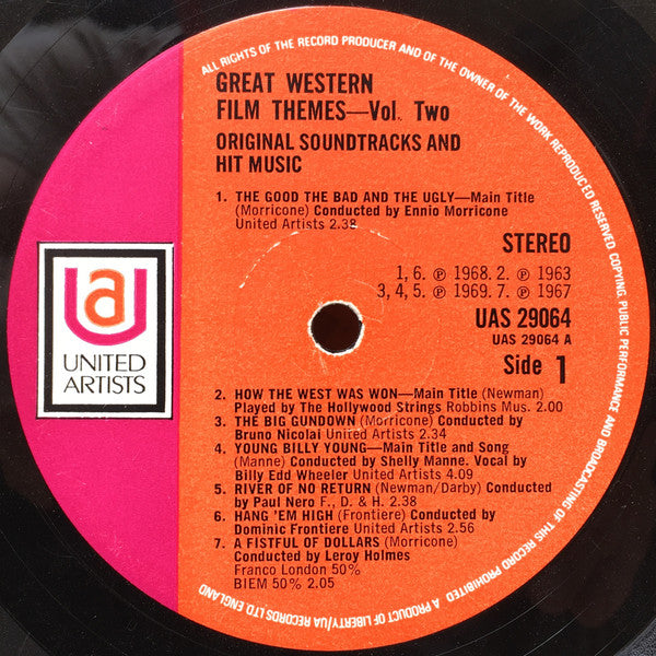 Various : Great Western Film Themes Volume Two (LP, Comp)