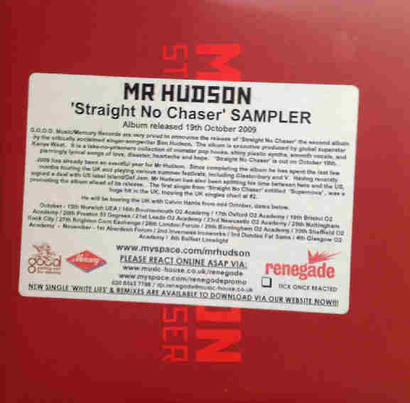 Mr Hudson : Straight No Chaser (CDr, Promo, Smplr, Car)