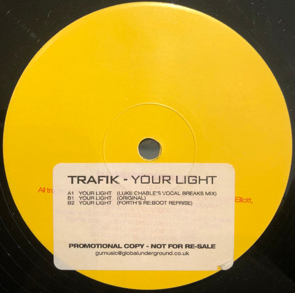 Trafik : Your Light (12", Promo)