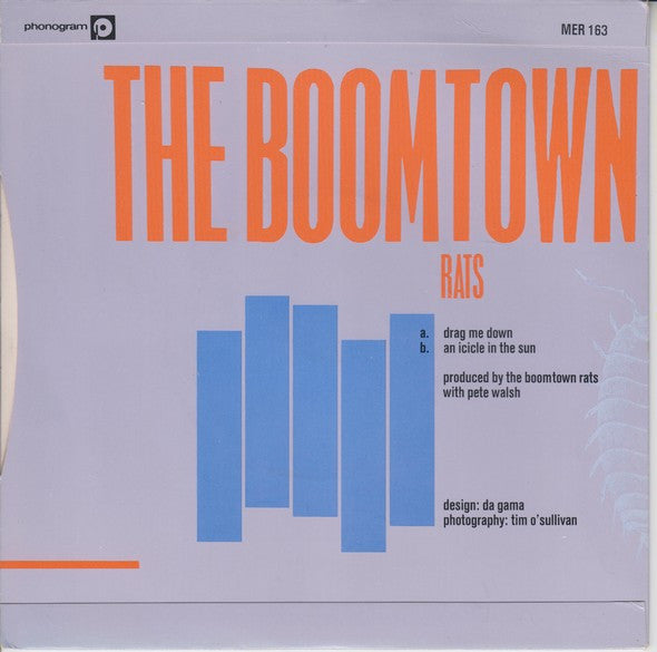 The Boomtown Rats : Drag Me Down (7", Single)