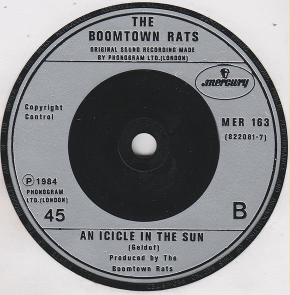 The Boomtown Rats : Drag Me Down (7", Single)