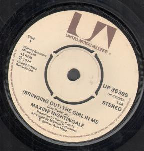 Maxine Nightingale : (Bringing Out) The Girl In Me (7", Single)
