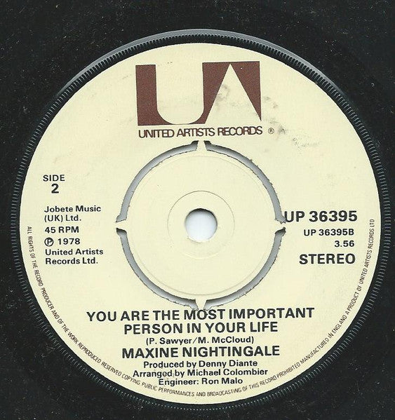 Maxine Nightingale : (Bringing Out) The Girl In Me (7", Single)