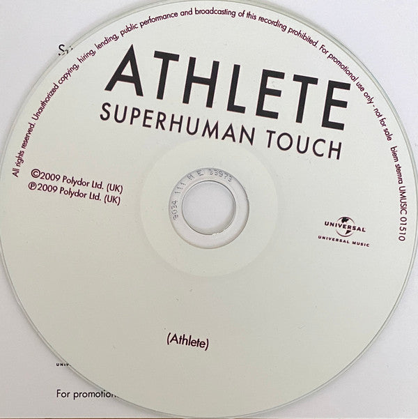 Athlete : Superhuman Touch (CD, Single, Promo)