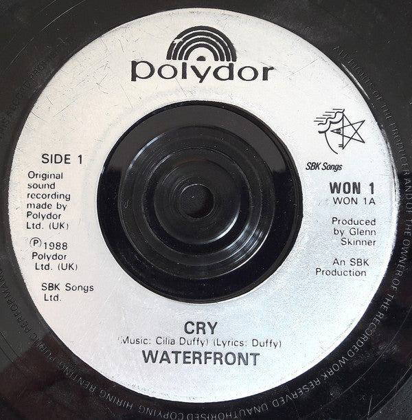 Waterfront (2) : Cry (7", Single, RE)
