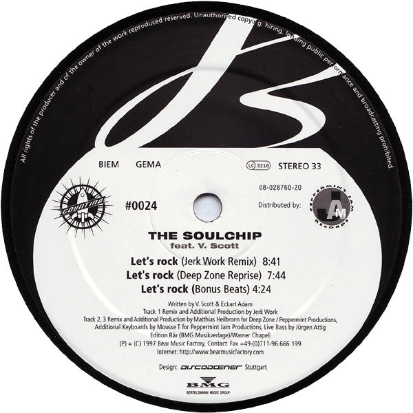 The Soulchip Feat. V. Scott : Let's Rock (12")