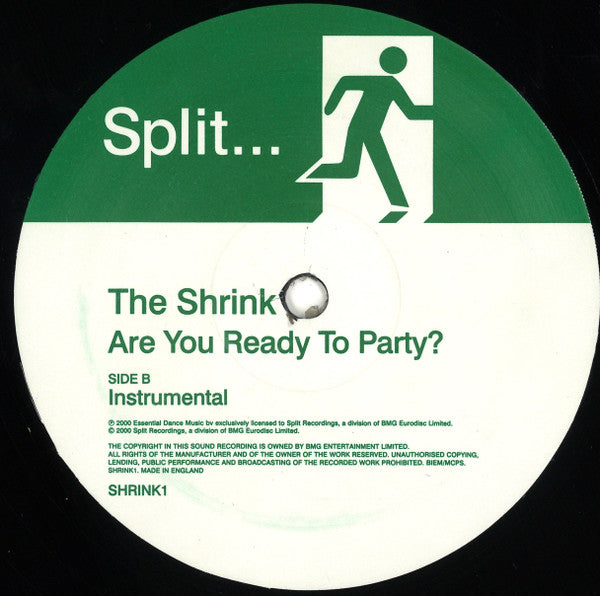 The Shrink : Are You Ready To Party? (12")