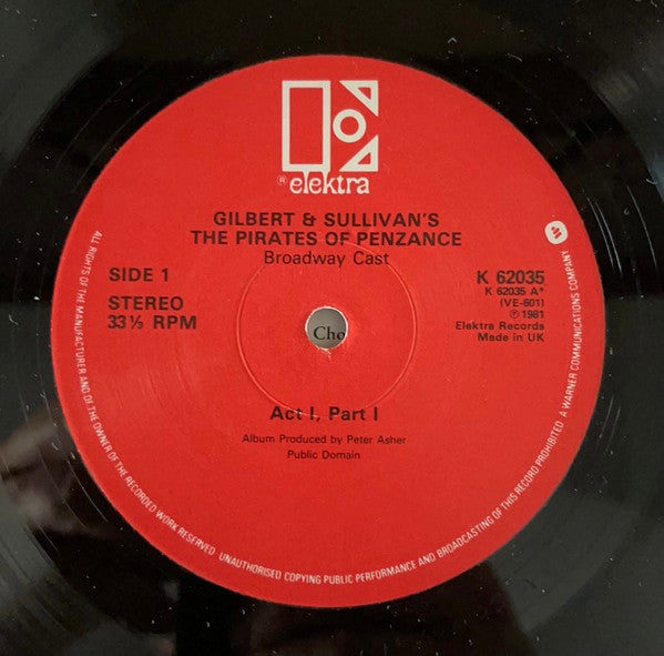 Gilbert & Sullivan : The Pirates of Penzance (2x12", Album)