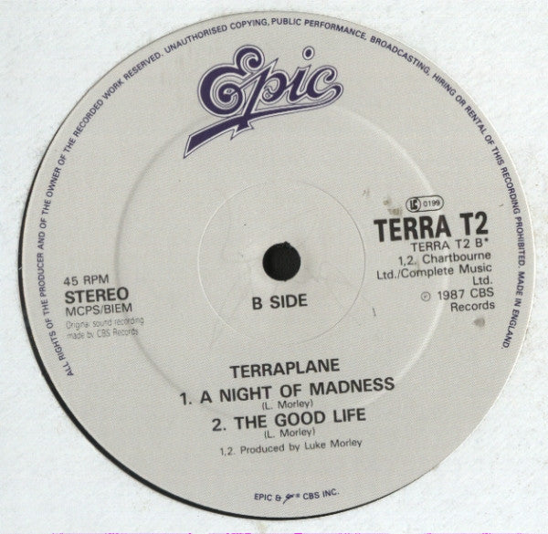 Terraplane : Good Thing Going (12", Single)
