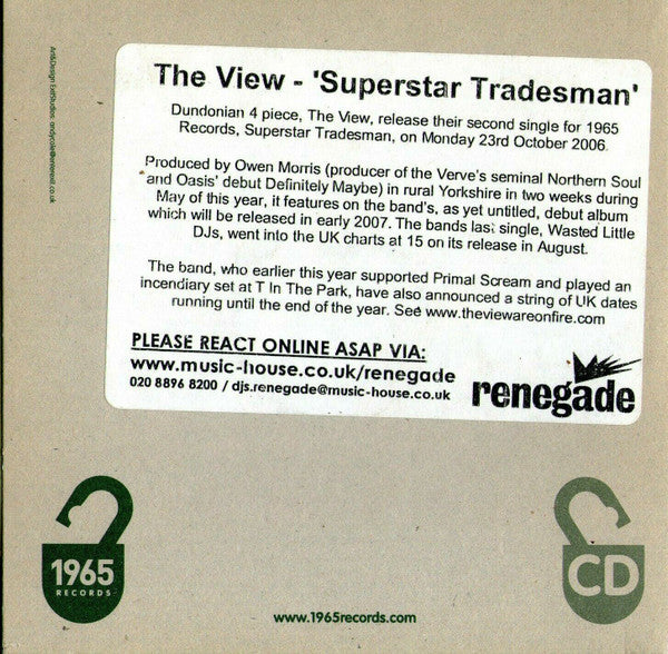The View (2) : Superstar Tradesman (CDr, Single, Promo)