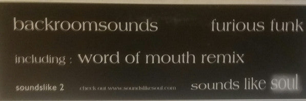 Backroomsounds : Furious Funk (12")