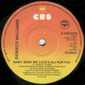 Deniece Williams : Baby, Baby My Love's All For You (7", Single, Sol)