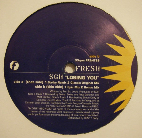 SGH : Losing You (12")