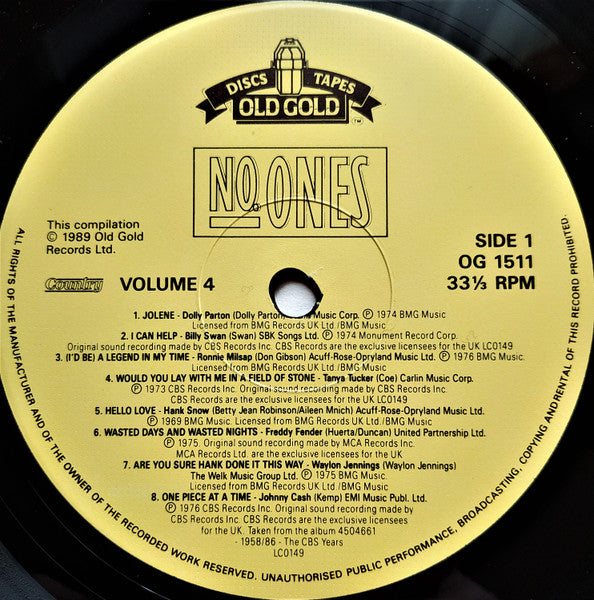 Various : Country Number Ones Volume 4 (LP, Comp)