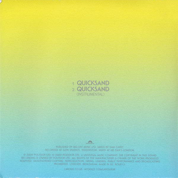 La Roux : Quicksand (CD, Single, Promo)