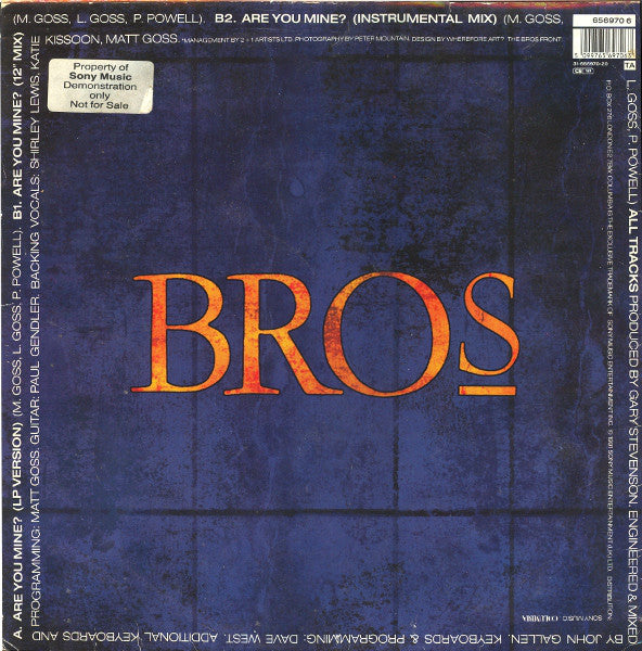Bros : Are You Mine? (12", Single)