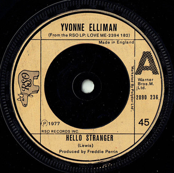 Yvonne Elliman : Hello Stranger (7", Single)