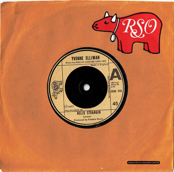 Yvonne Elliman : Hello Stranger (7", Single)