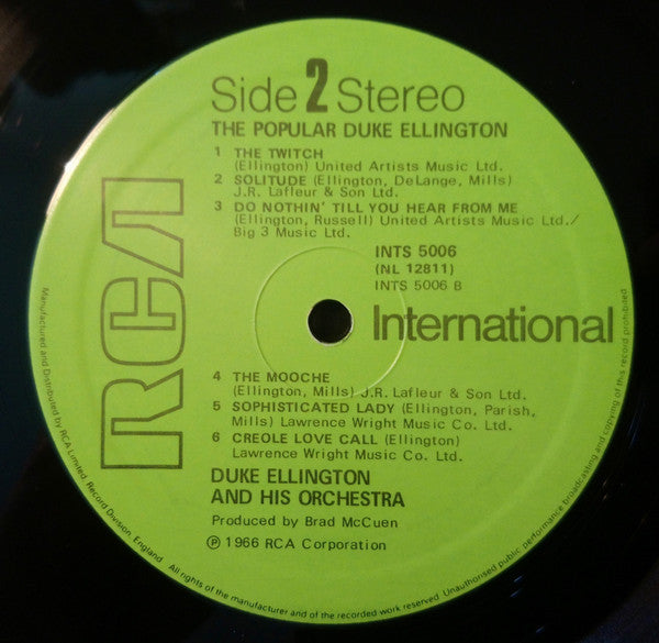 Duke Ellington And His Orchestra : The Popular Duke Ellington (LP, Album, RE)