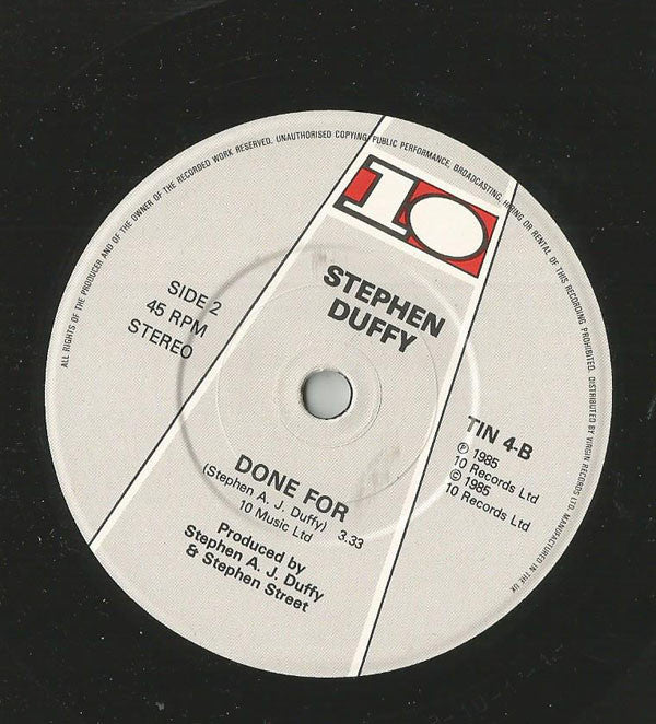 Stephen Duffy : Un Kiss That Kiss (7")