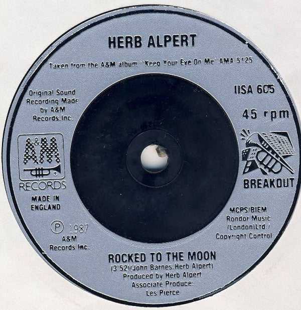 Herb Alpert : Diamonds (7", Single, Sil)