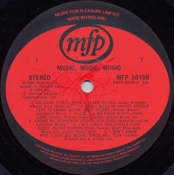 Various : Music, Music, Music (LP, Comp)