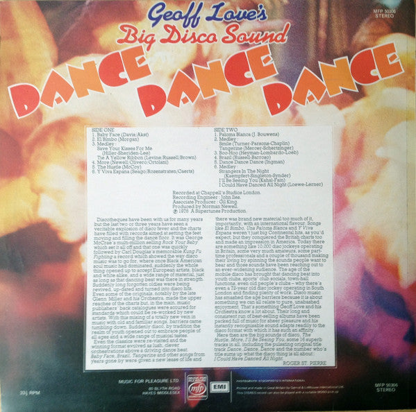 Geoff Love's Big Disco Sound : Dance Dance Dance (LP, Album)
