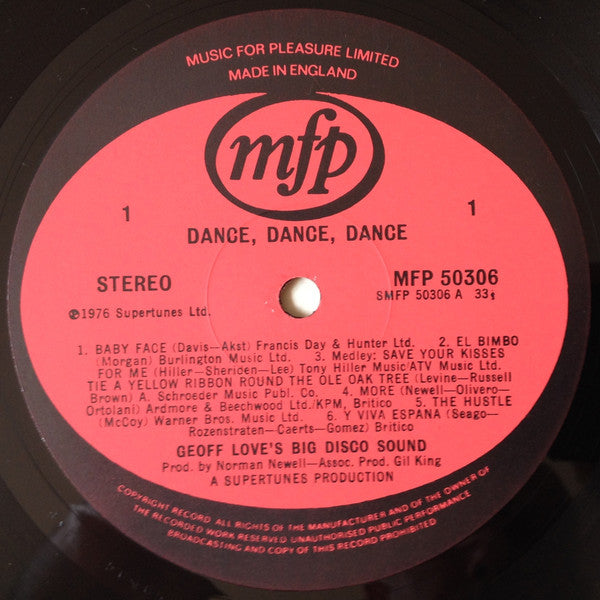 Geoff Love's Big Disco Sound : Dance Dance Dance (LP, Album)