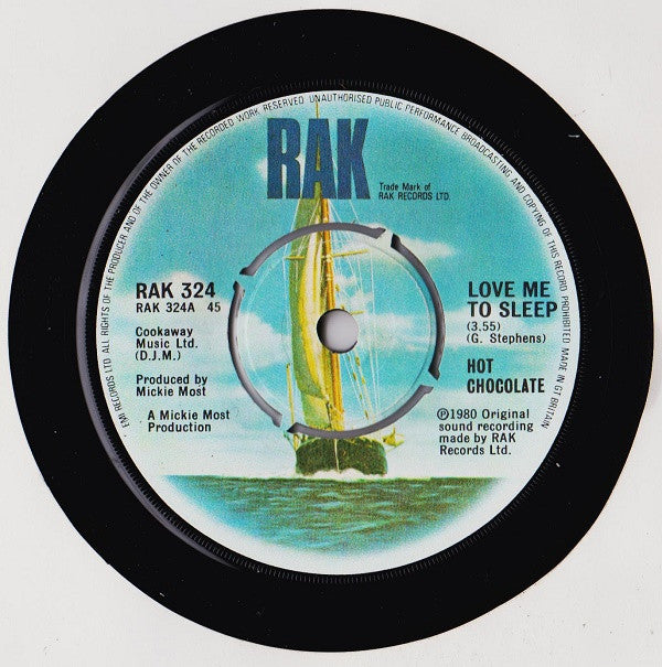 Hot Chocolate : Love Me To Sleep (7", Single)