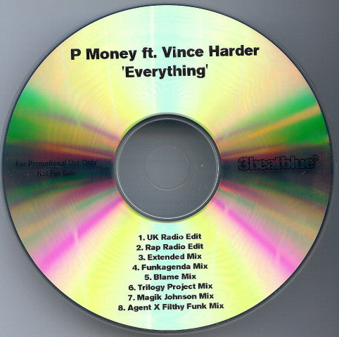 P-Money Ft. Vince Harder : Everything (CDr, Single, Promo)