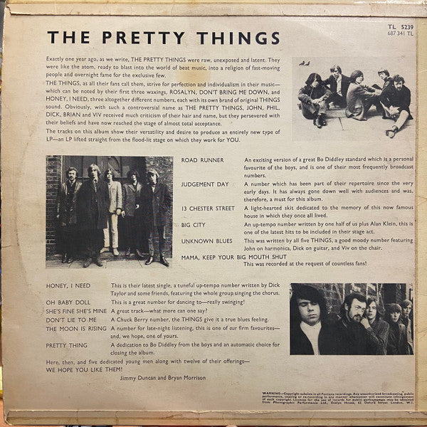 The Pretty Things : The Pretty Things (LP, Album, Mono)
