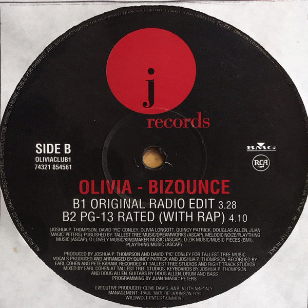 Olivia : Bizounce (12", Promo)