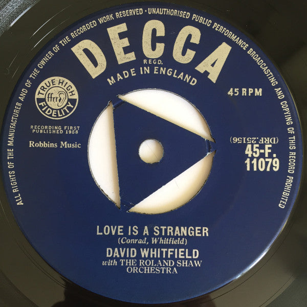 David Whitfield With The Roland Shaw Orchestra : This Is Lucia (7", Single)