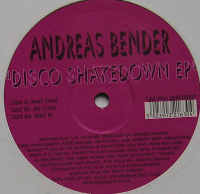 Andreas Bender : Disco Shakedown EP (12", EP)