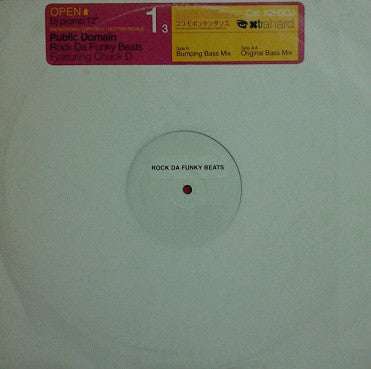 Public Domain Featuring Chuck D : Rock Da Funky Beats (12", Promo, W/Lbl)