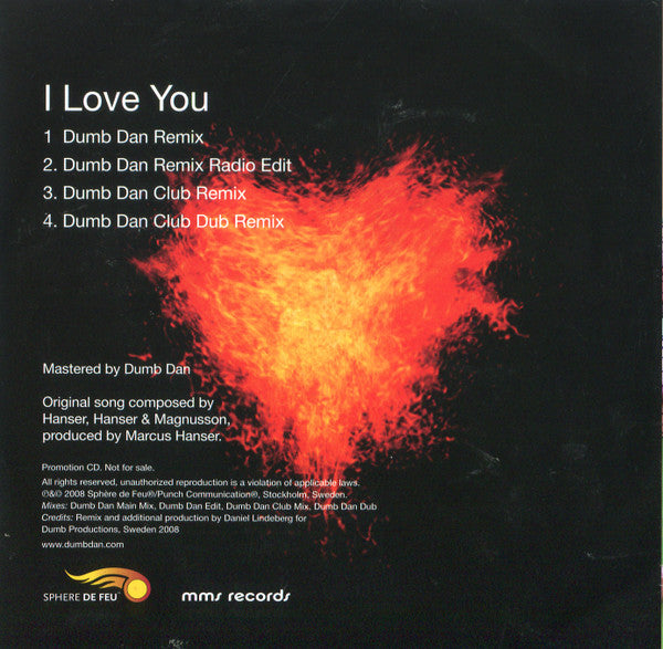 Nerved Feat. Anna Hanser : I Love You (CD, Maxi, Promo)