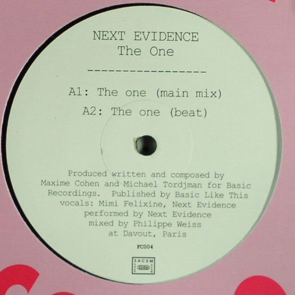 Next Evidence : The One (12")