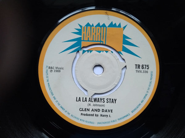 Harry J. All Stars / Glen And Dave : Liquidator / La La Always Stay (7", 3-P)