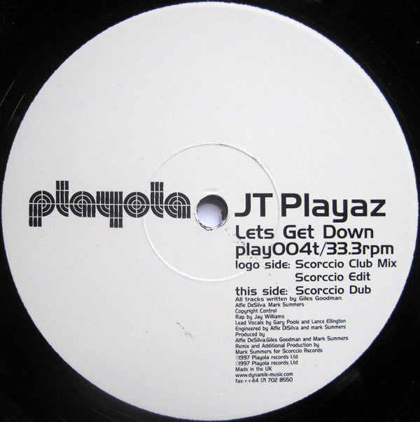 JT Playaz : Lets Get Down (12")