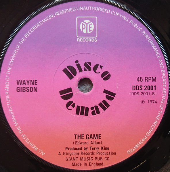 Wayne Gibson : Under My Thumb (7", Single, Sol)