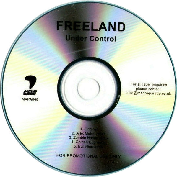 Adam Freeland : Under Control (CDr, Promo)