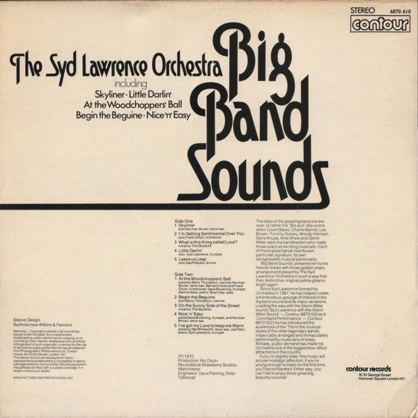 Syd Lawrence And His Orchestra : Big Band Sounds (LP, Album)