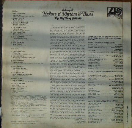 Various : History Of Rhythm & Blues Volume 4: The Big Beat 1958-60 (LP, Comp, Mono)