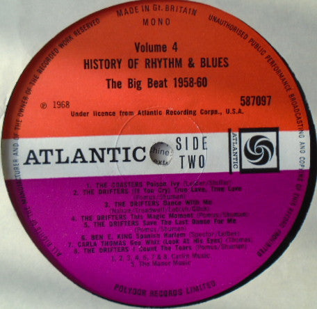 Various : History Of Rhythm & Blues Volume 4: The Big Beat 1958-60 (LP, Comp, Mono)