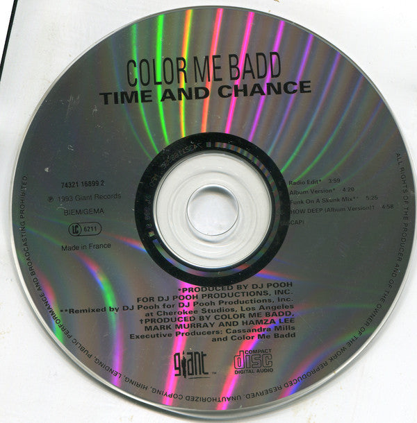 Color Me Badd : Time And Chance (CD, Maxi)